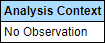 Relationship Analysis Report -- Analysis Context: No Observation