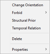 Modeling Mode Contextual Menu