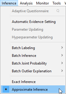 InferenceApproximateInferenceMenu