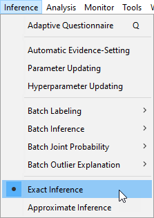 InferenceExactInferenceMenu
