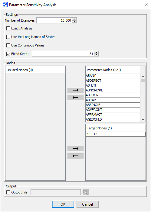 JointProbabilitySensitivityAnalysisOptions