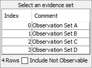 StatusBarEvidenceSets