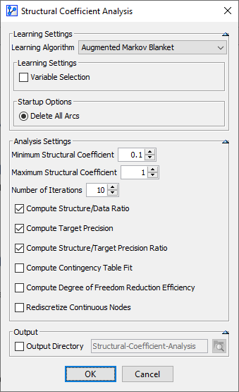 StructuralCoefficientAnlaysisSettings