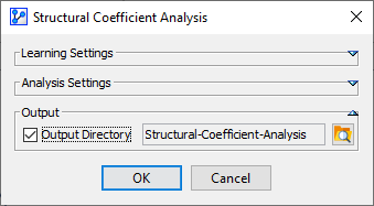 StructuralCoefficientAnlaysisSettingsOutput